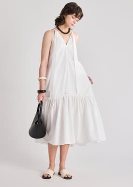 V-neck Trapeze Dress