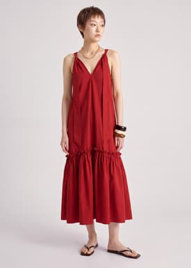 V-neck Trapeze Dress