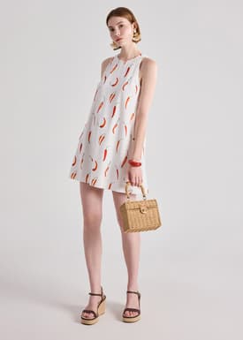 Round Neck Shift Dress