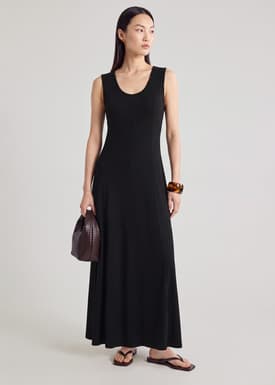 Jersey Scoop Neck Dress
