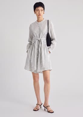 Striped Shirt Dress