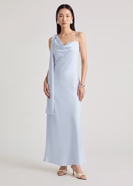 BraFree by LB Multi-way Satin Bias Cut Dress