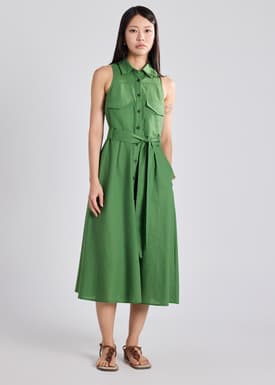 Shirt Dress With Sash