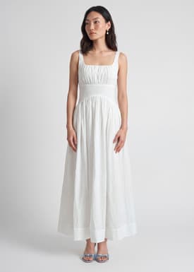 Square Neck Fit & Flare Dress