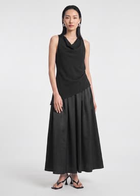 Cowl Neck Maxi Dress