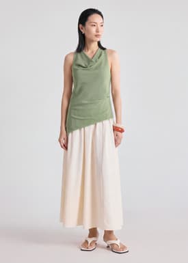 Cowl Neck Maxi Dress