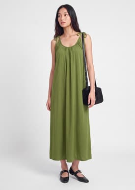 Poplin Trapeze Dress