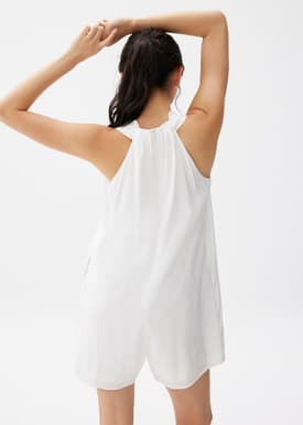 Relaxed V-neck Romper