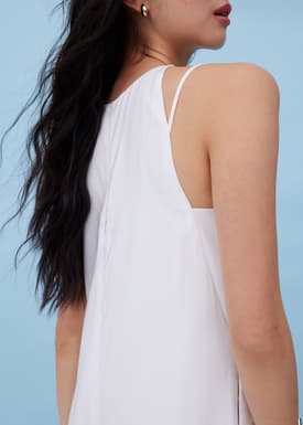 Round Neck Straight Leg Jumpsuit