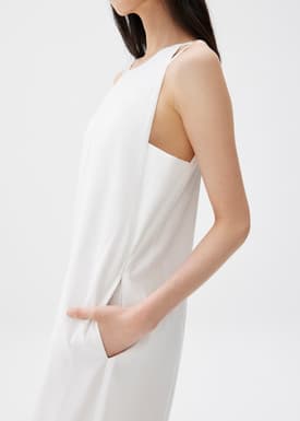 Round Neck Straight Leg Jumpsuit