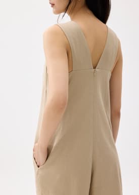 Relaxed Linen A-line Romper