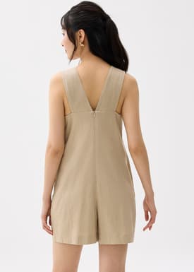 Relaxed Linen A-line Romper