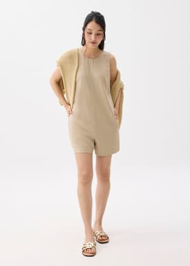 Relaxed Linen A-line Romper