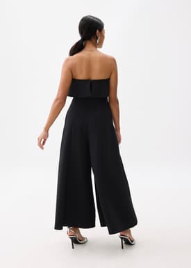 Overlay Flare Maxi Jumpsuit