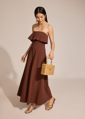 Overlay Flare Maxi Jumpsuit