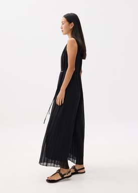 Relaxed Crinkled Wide Leg Jumpsuit