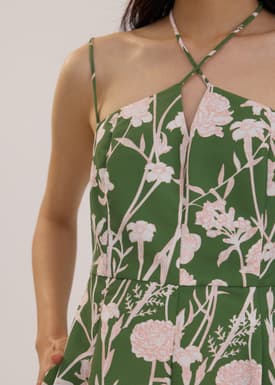 A-line Romper in Tidal Blooms