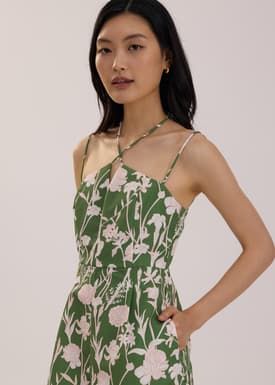 A-line Romper in Tidal Blooms