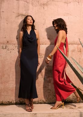 BraFree by LB Multi-way Linen Halter Jumpsuit