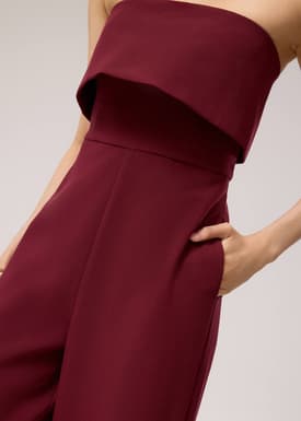 Ponte Tube High Rise Wide Leg Jumpsuit