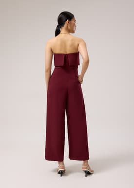 Ponte Tube High Rise Wide Leg Jumpsuit
