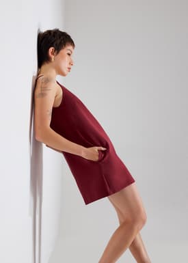 Round Neck A-line Romper