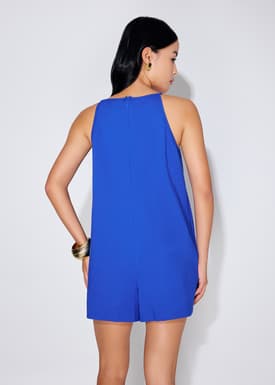 Round Neck A-line Romper