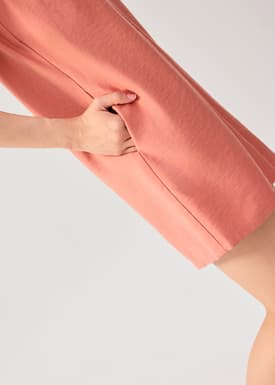 Relaxed Twisted Shoulder Boat Neck Romper