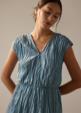 Crinkle Pleats Jumpsuit
