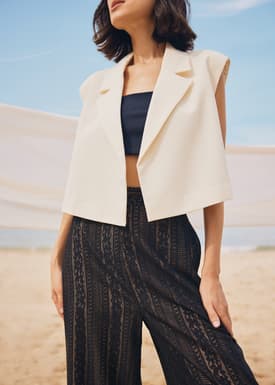 Tailored Crop Vest