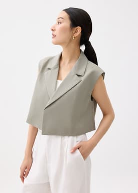 Tailored Crop Vest