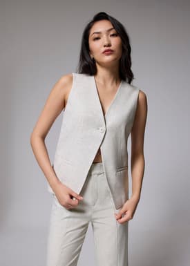 Relaxed V-neck Vest