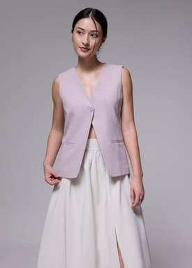 Relaxed V-neck Vest