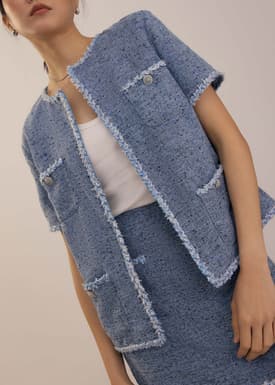 Oversized Tweed Jacket