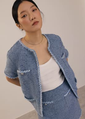 Oversized Tweed Jacket