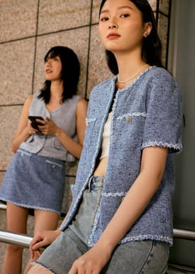 Oversized Tweed Jacket