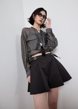 Georgette Cargo Jacket