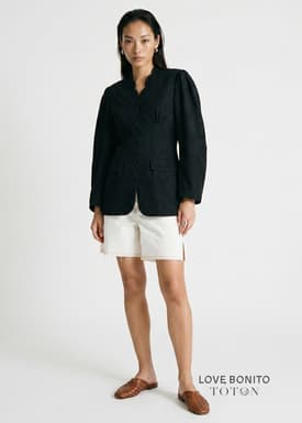 Love, Bonito x TOTON RuchedReady® Lace Blazer
