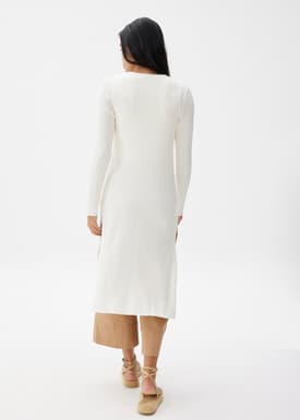 Long V-neck Cardigan