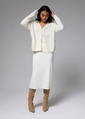 V-neck Knit Cardigan