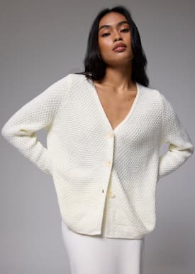 V-neck Knit Cardigan