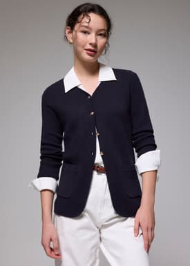 V-neck Long Knit Cardigan