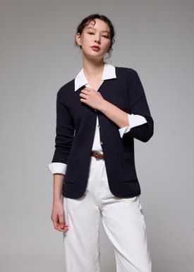 V-neck Long Knit Cardigan