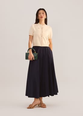 Knit Puff Sleeve Cardigan