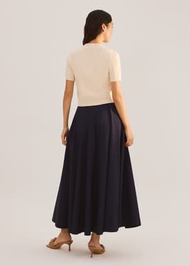 Knit Puff Sleeve Cardigan