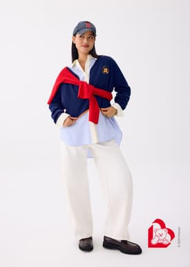 Love, Bonito | Wiggle Wiggle Knit Cardigan in Navy Blue