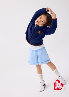 Love, Bonito | Wiggle Wiggle Kids' Knit Cardigan in Navy Blue