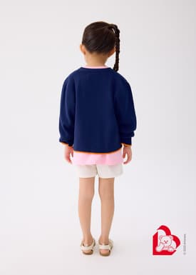 Love, Bonito | Wiggle Wiggle Kids' Knit Cardigan in Navy Blue