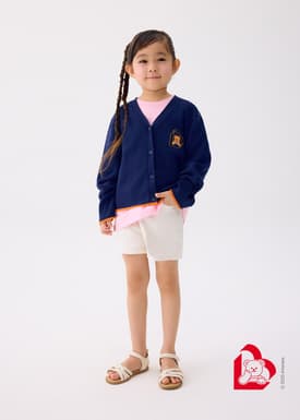 Love, Bonito | Wiggle Wiggle Kids' Knit Cardigan in Navy Blue