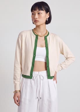 Faux Layer Cardigan